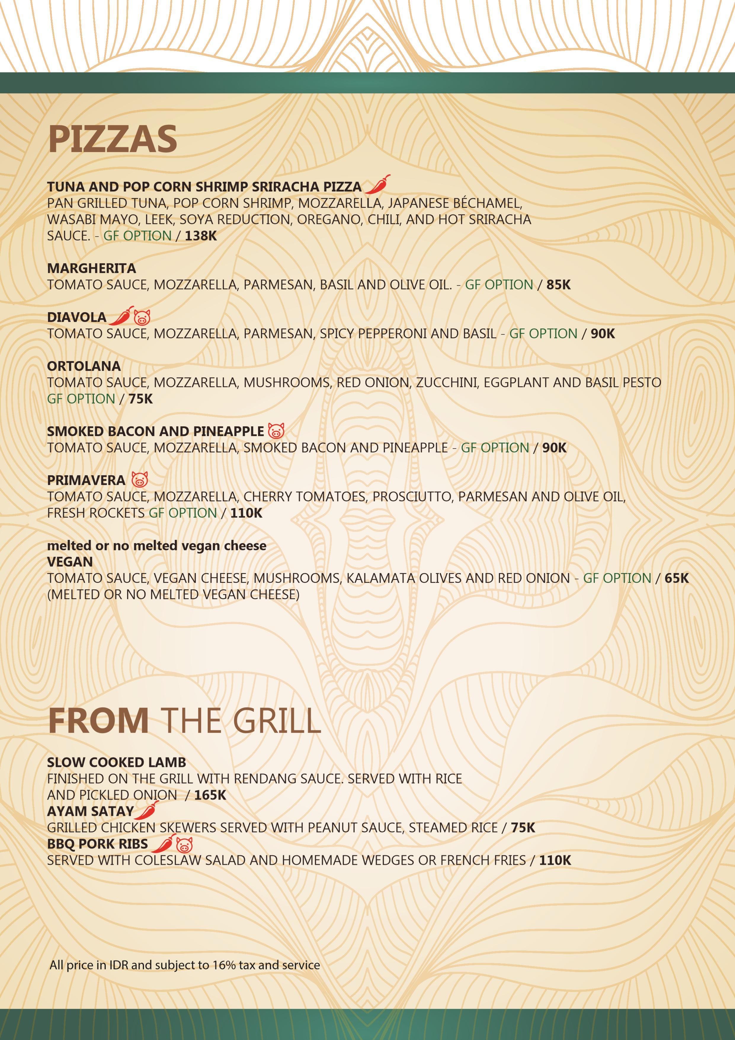 Menu at Titi Batu Restaurant, Gianyar