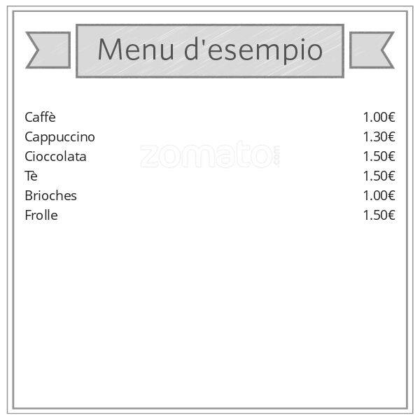 Menu di La Villetta Trattoria Bar Tabacchi 
