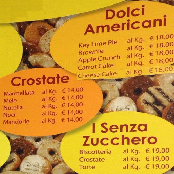 Menu di Zucchero e Sale 