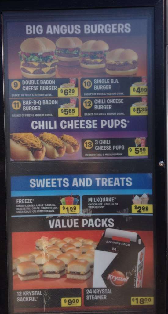 Krystal menu