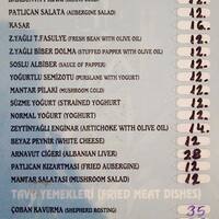 Ahtapot Ocakbasi Restaurant Menu
