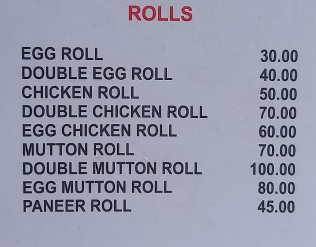 Rahmania menu