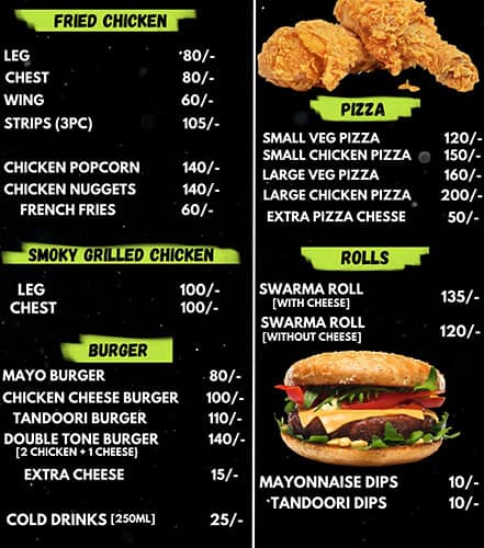 Menu of King Of Fried Chicken - KOFC, Konnagar, Kolkata