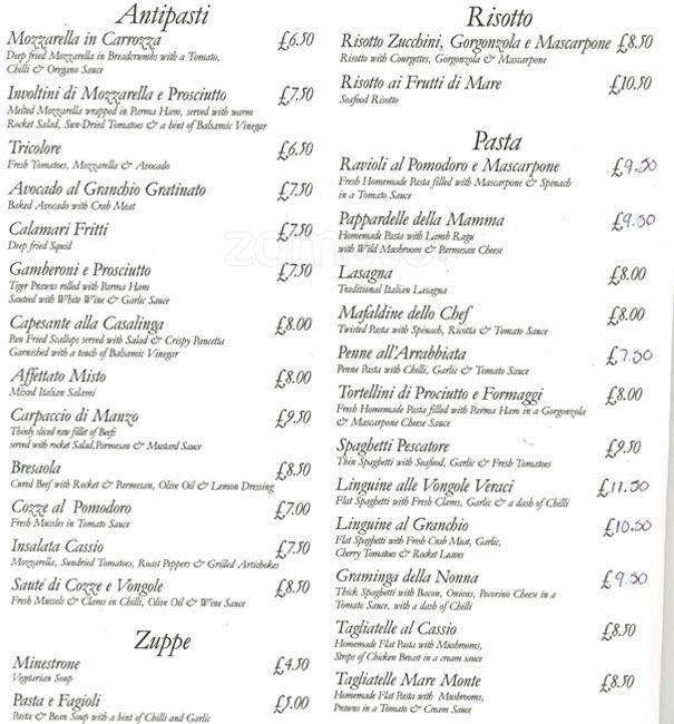 Cassio Menu, Menu de Cassio, Tooting, London Zomato UK