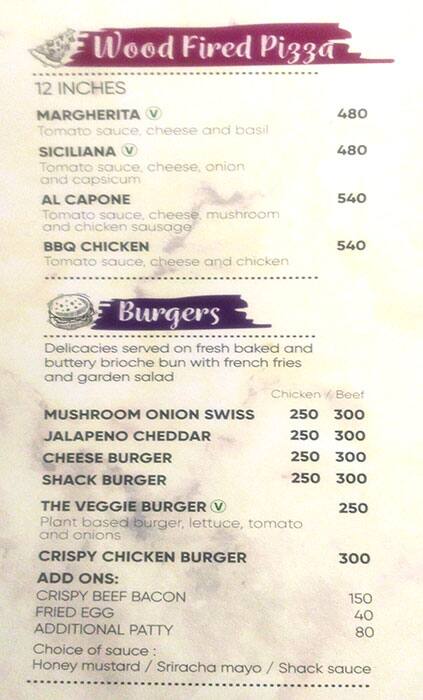 Tryst Cafe menu