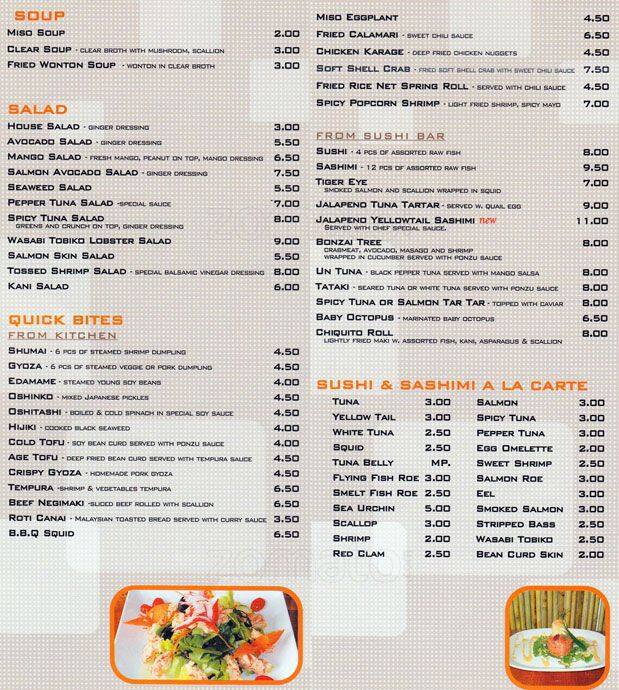 Sun Cafe Menu, Menu for Sun Cafe, Tribeca, New York City Urbanspoon