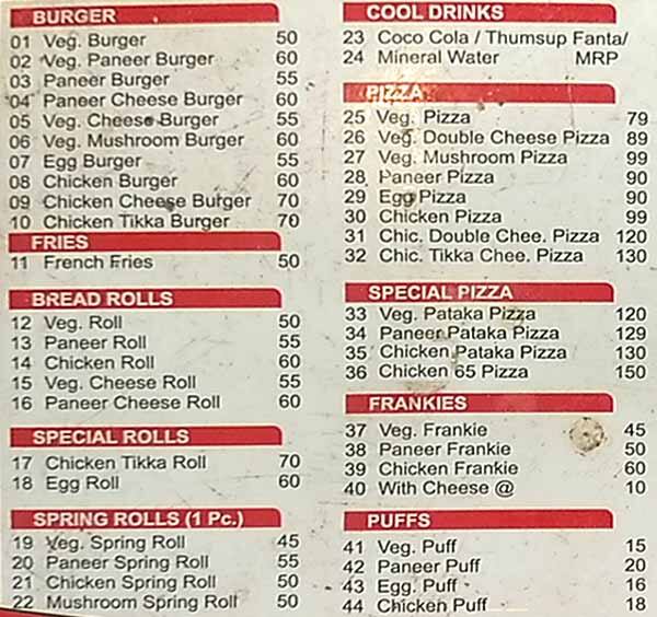 Menu at BAKE DELIGHT BAKER, Hyderabad, CCMW+GQ6