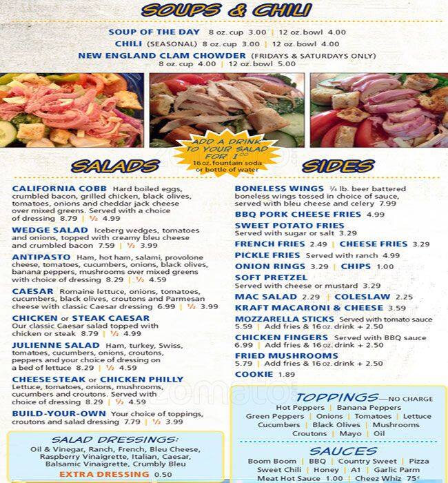 Mac's Philly Steaks menu