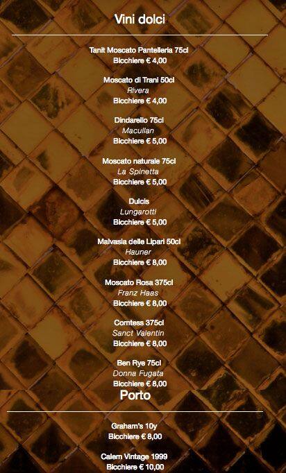 Menu di Pagaroma 