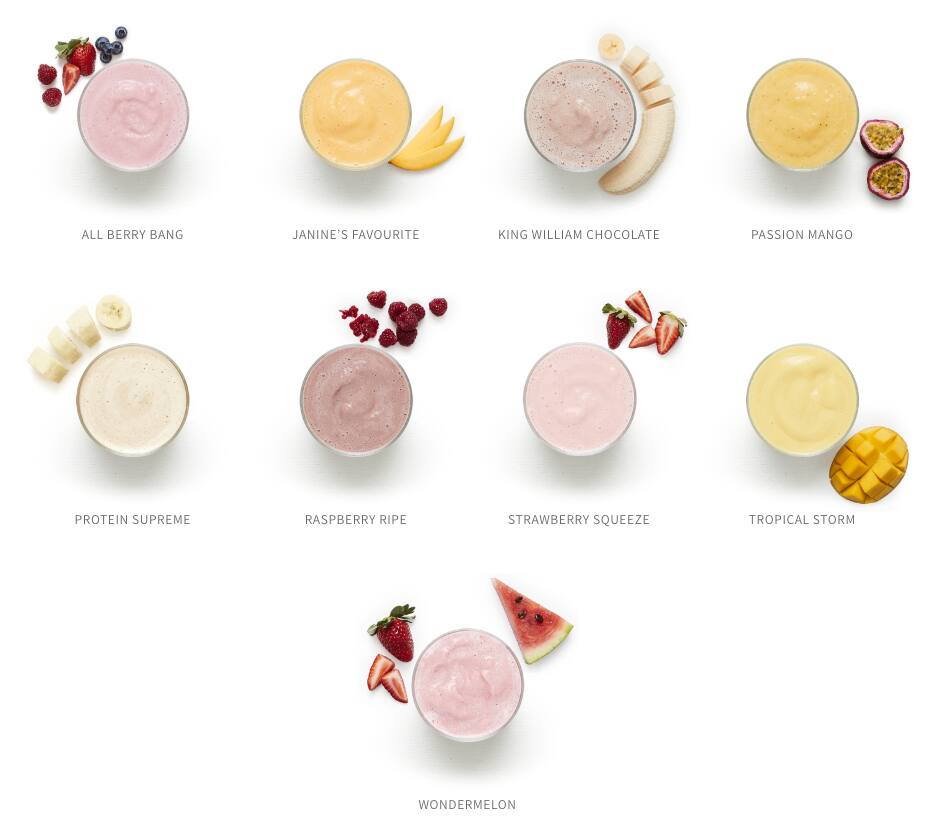 Carta del café Boost Juice, Robina, Robina Town Centre Robina Town