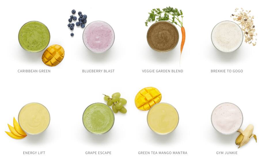 Carta del café Boost Juice, Robina, Robina Town Centre Robina Town