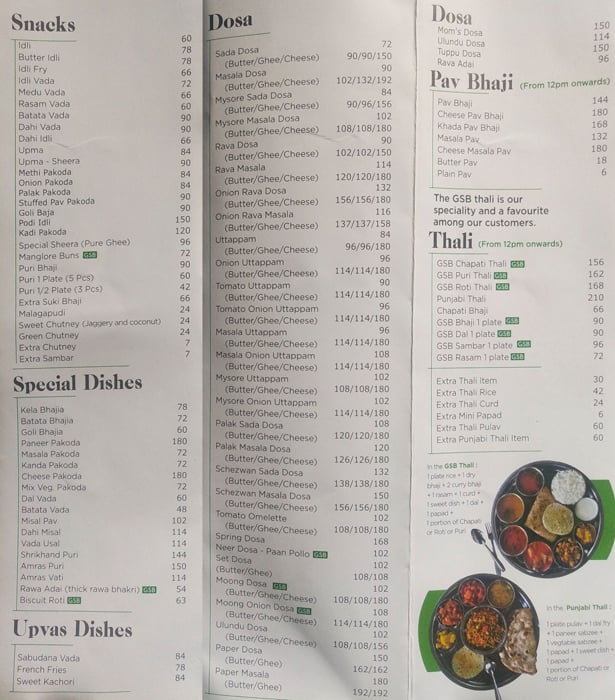 Muktas Kitchen menu