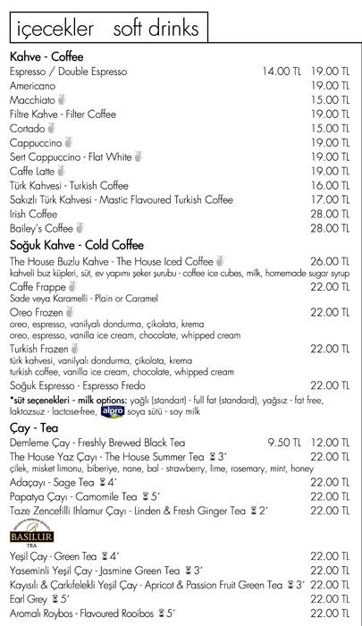 the house cafe menu menu for the house cafe istinye merkez istanbul