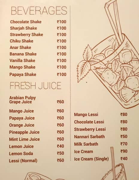 Akson Restaurant menu