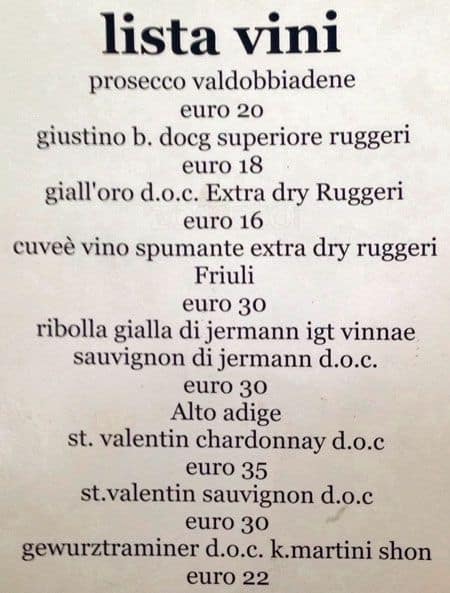 Menu di Un Mare Di Sfizi 