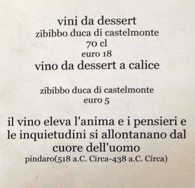 Menu di Un Mare Di Sfizi 