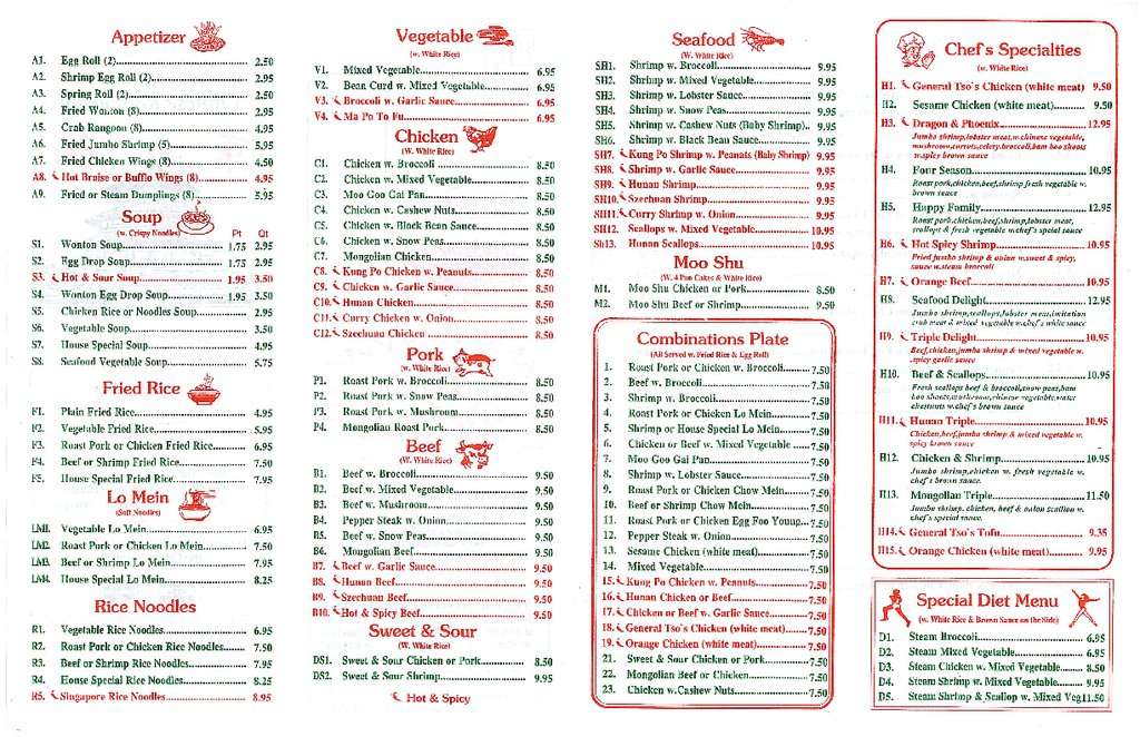 Menu at Peking House, Atlanta, S Cobb Dr SE