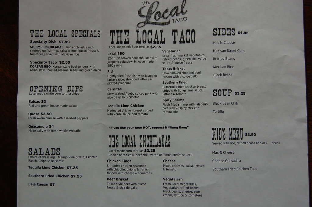 the-local-taco-menu-menu-for-the-local-taco-sylvan-park-nashville