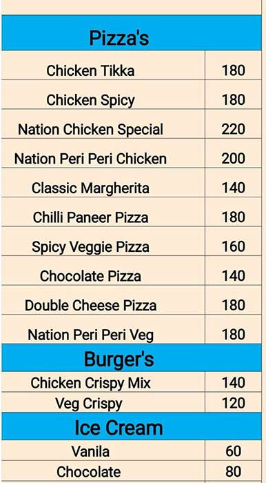 Menu of Master Chef, Dhanori, Pune