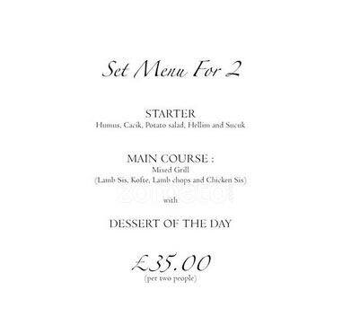 Kemer menu