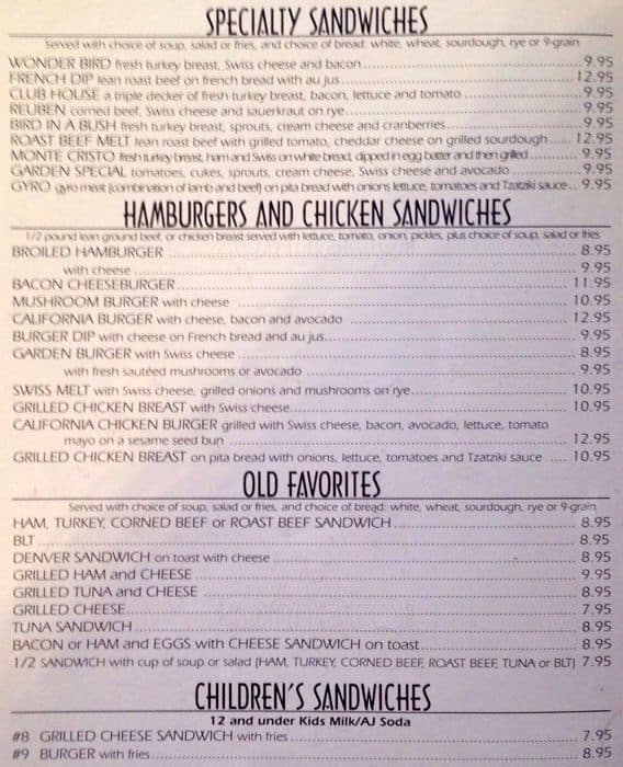 Queen Anne Cafe Menu, Menu for Queen Anne Cafe, Queen Anne: Upper ...