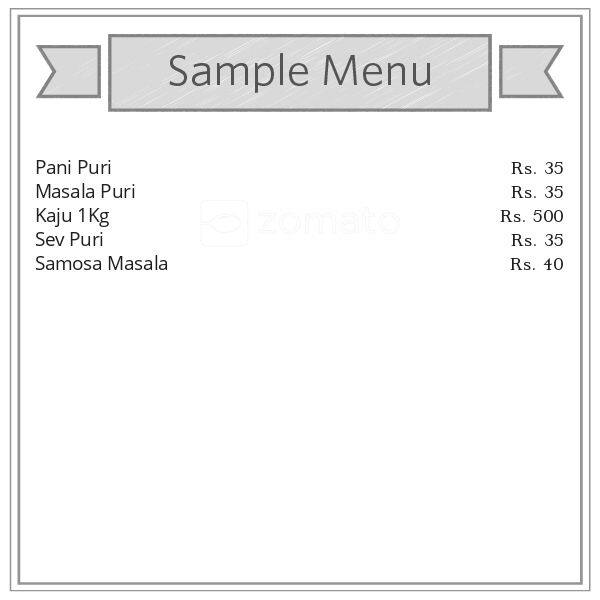 Parimala Sweets menu