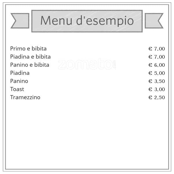 Bar l'Incontro меню