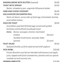 Calypso Cafe Matraville Menu Calypso Cafe Matraville Menu