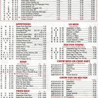 Lucky Garden Chinese Restaurant Menu