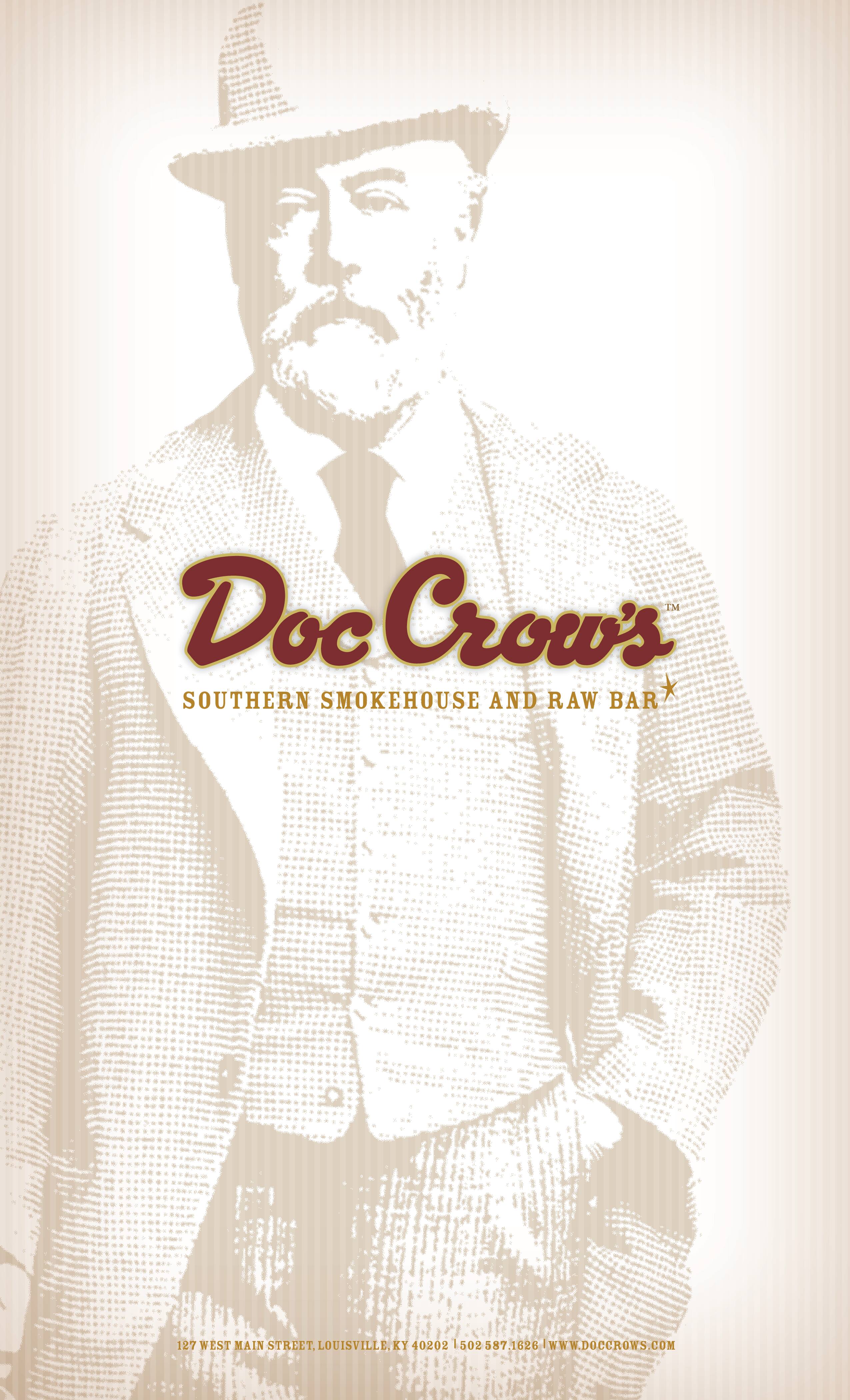 Menu at Doc Crow's Southern Smokehouse &amp; Raw Bar, Louisville