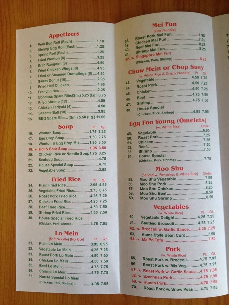 Li S Kitchen Chinese Food Menu