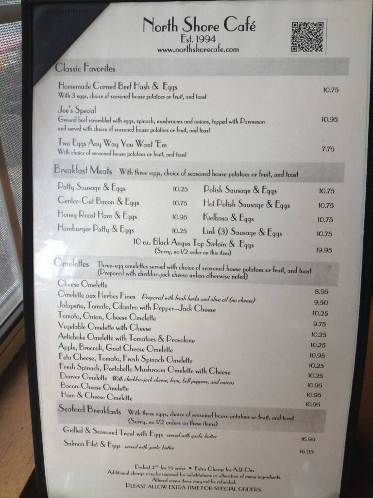 North Shore Cafe Menu, Menu for North Shore Cafe, Big Bear Lake, Victorville Urbanspoon/Zomato
