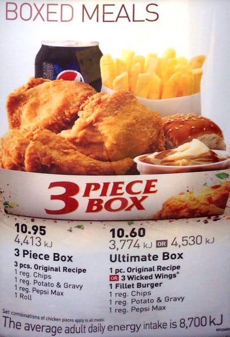 KFC Menu, Menu for KFC, Southport, Gold Coast - Urbanspoon/Zomato