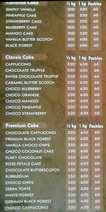 Cake Dilim, Dindigul - Restaurant menu and reviews