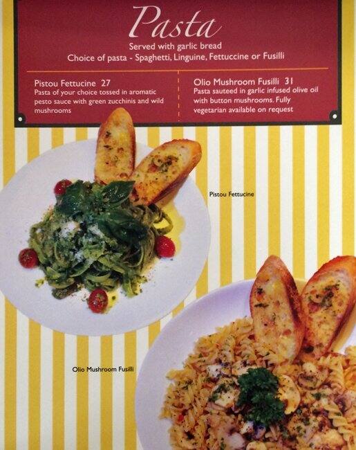 Bonjour Garden Bakery Cafe Menu