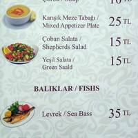 Sarnic Restaurant Sarnic Hotel Menu