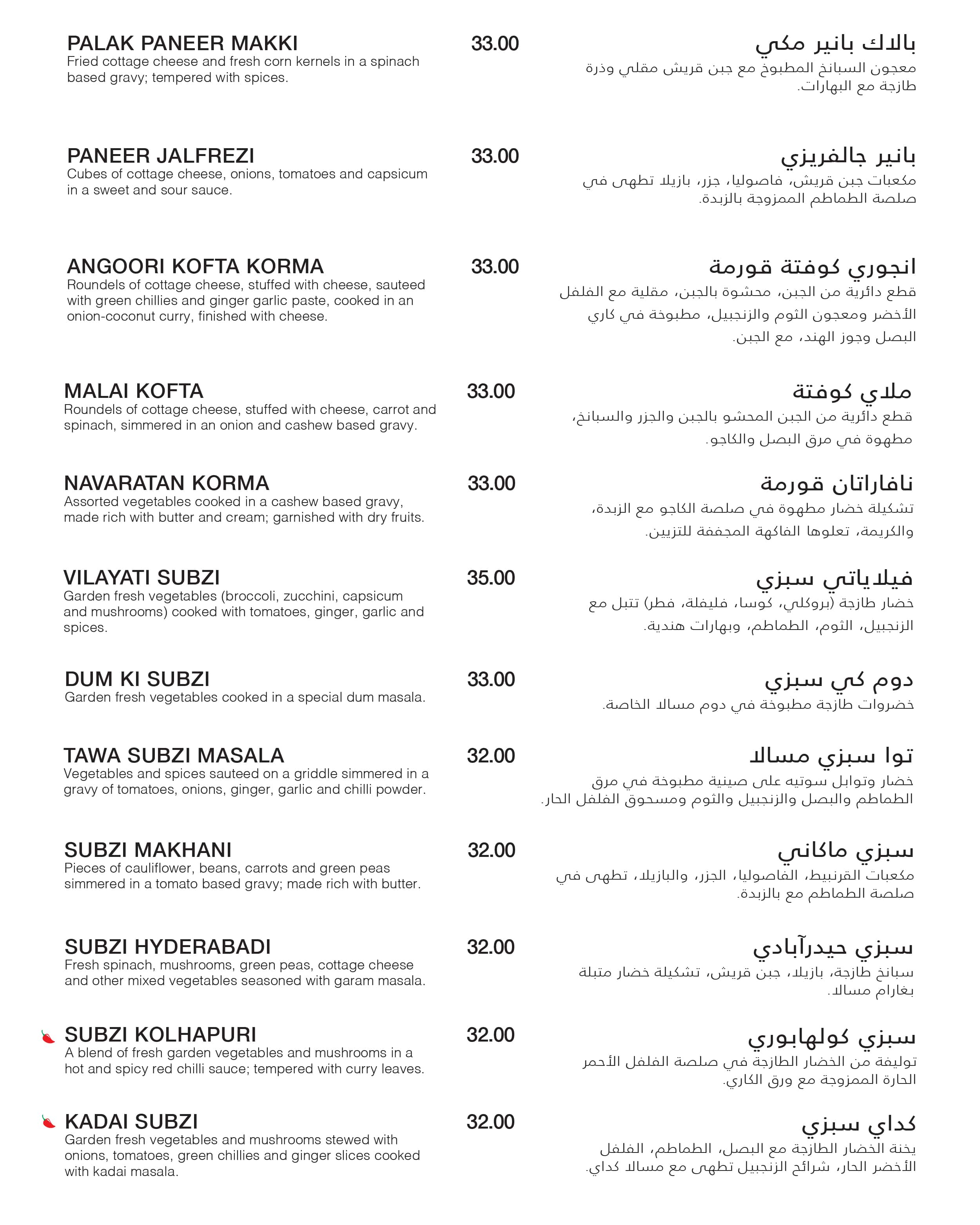 Menu of Gazebo, Jumeirah Lake Towers (JLT), Dubai