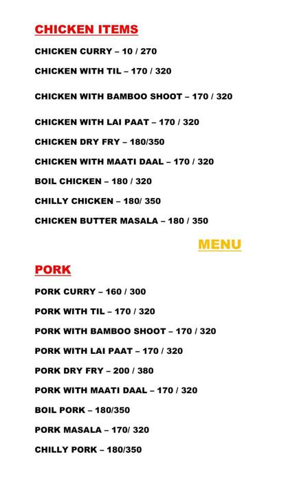 OH!NORTHEAST - Flavours from our hills menu