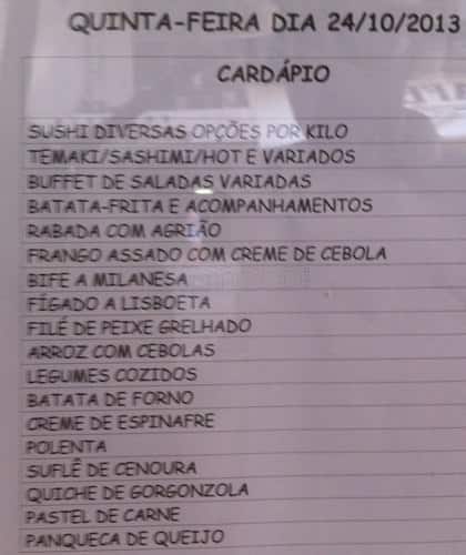 Constante Restaurante cardápio