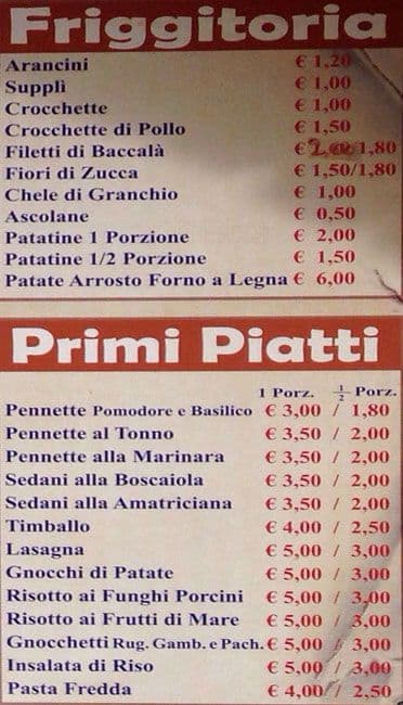 Menu di Il Tempio della Pizza 