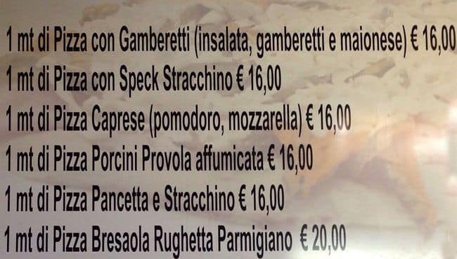Menu di Big Pizza 