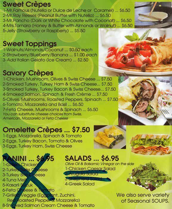 Mocha Coffee Menu, Menu for Mocha Coffee, Fort Hamilton, New York City