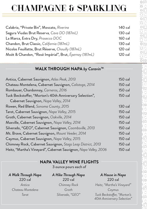 mortons wine list