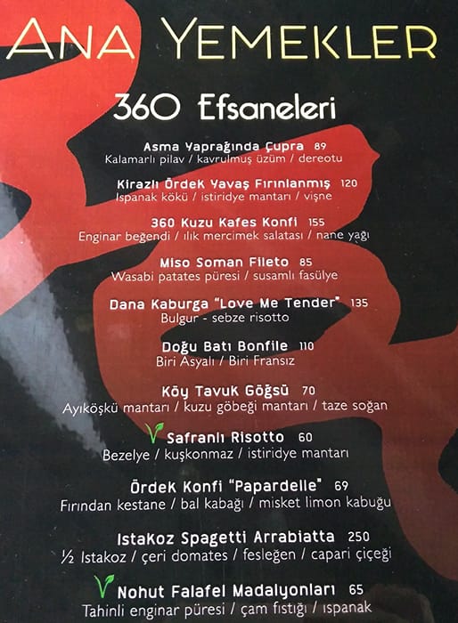 360 istanbul menu menu for 360 istanbul taksim istanbul