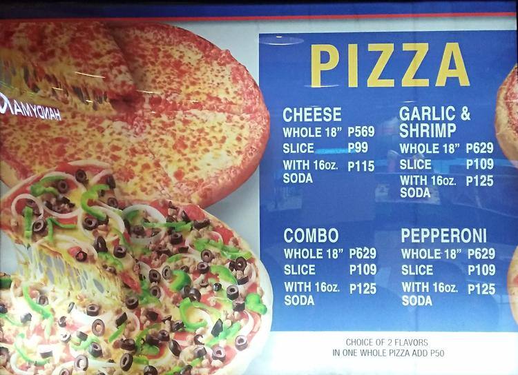 S R New York Style Pizza Menu Menu For S R New York Style Pizza Cubao Quezon City