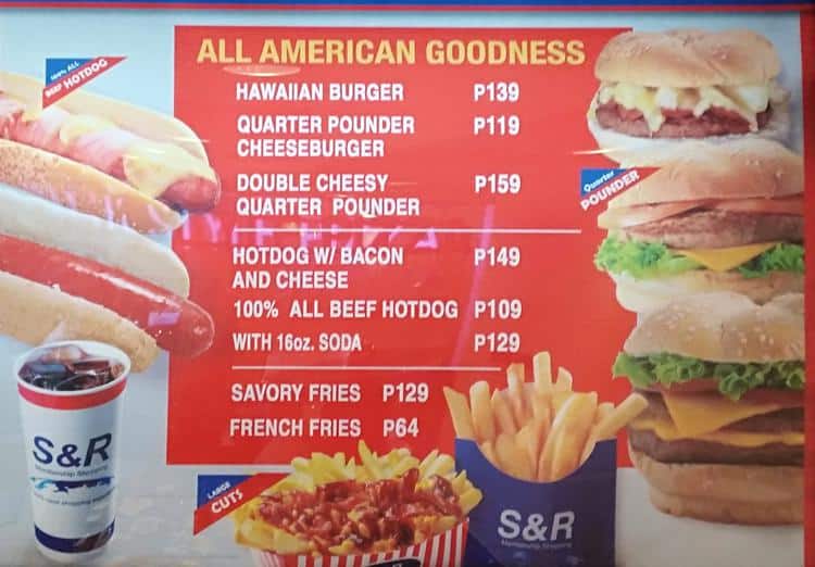S R New York Style Pizza Menu Menu For S R New York Style Pizza Cubao Quezon City