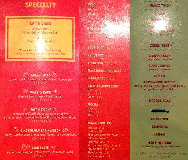 Menu at Star Bar Chicago, Chicago