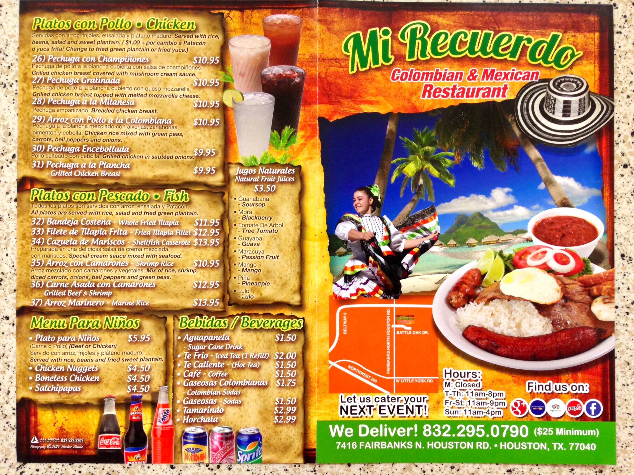 Hacienda Mexican Colombian Restaurant And Bar Menu - 7uiqlun