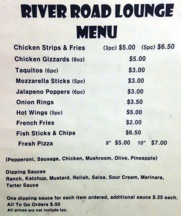 Carta de R & R Lounge