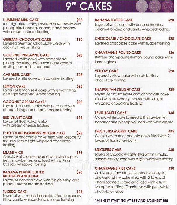 Hummingbird Menu, Menu for Hummingbird, Vallejo, Vallejo Urbanspoon